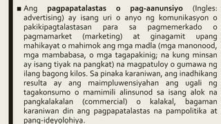 advertise tagalog|Pagpapatalastas .